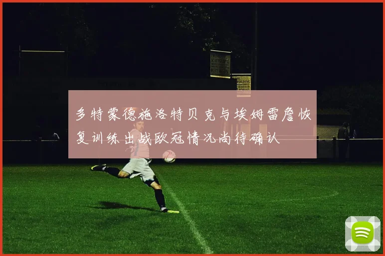 多特蒙德施洛特贝克与埃姆雷詹恢复训练出战欧冠情况尚待确认